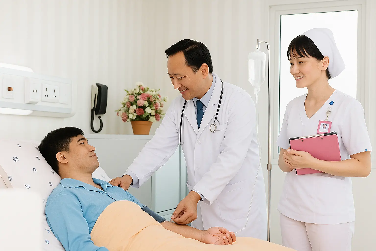 Người cao tuổi được chăm sóc sức khỏe nội khoa tại nhà Người cao tuổi được khám tại nhà