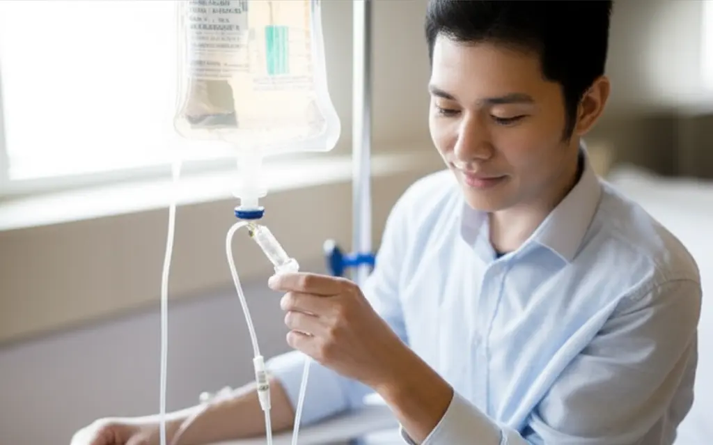 Đảm bảo an toàn khi truyền dịch tại nhà Y tá ghi chép thông tin bệnh nhân sau khi truyền dịch
